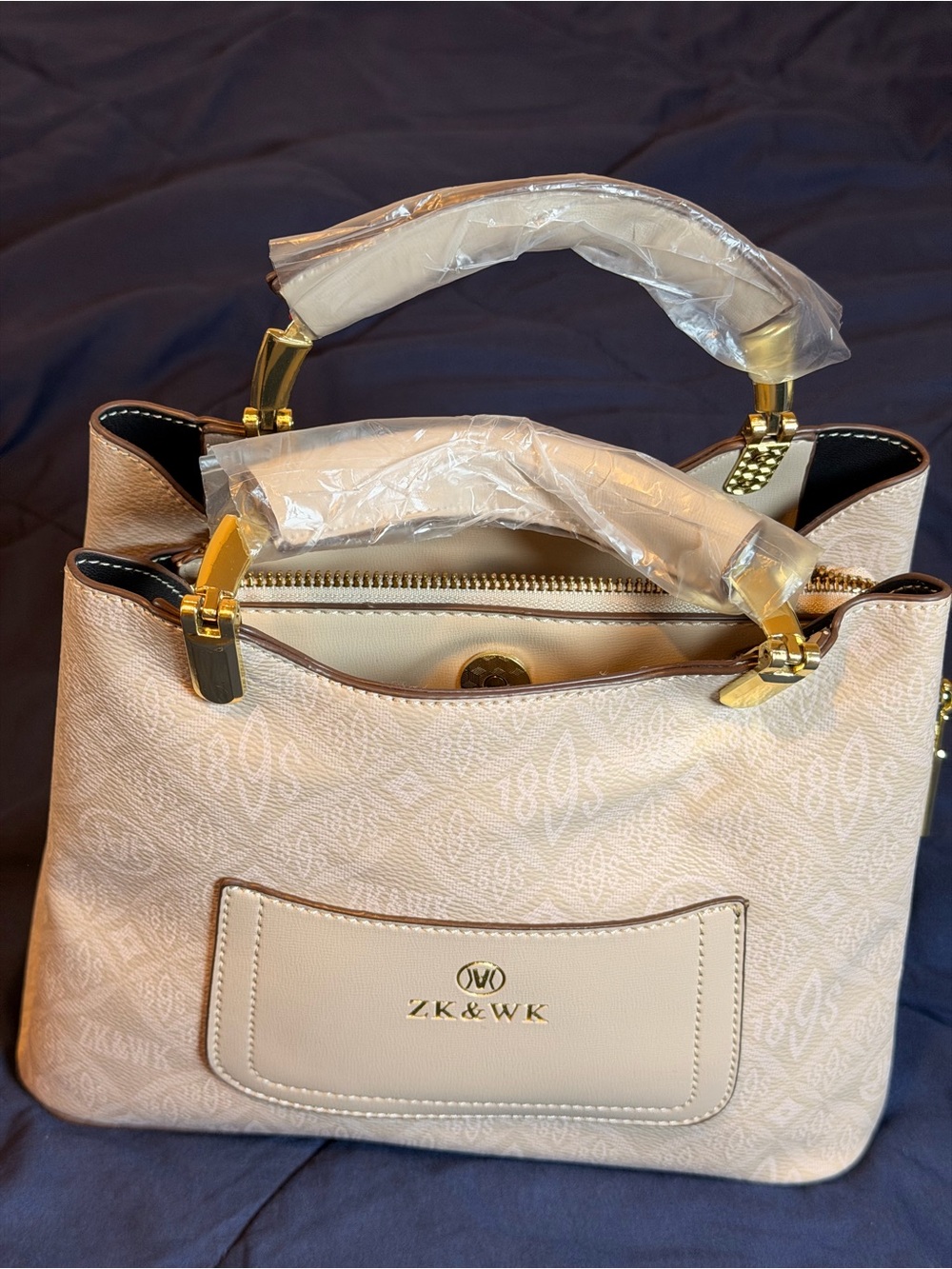 Cream Top-Handle Women’s Bag